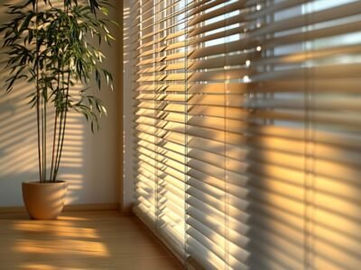 plant-pot-sits-front-window-with-sun-shining-through-blinds_917313-47415
