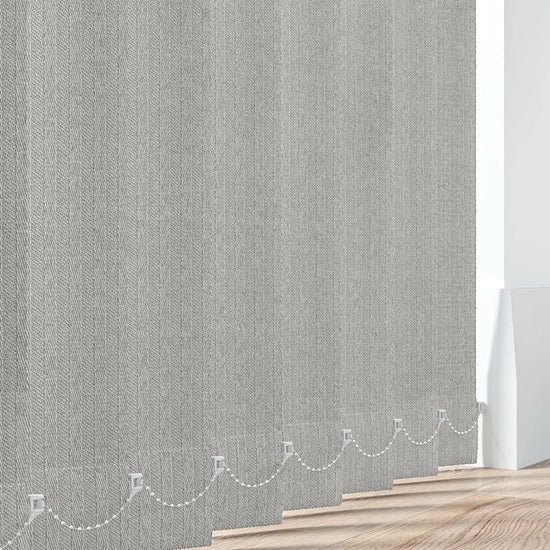 Feather Weave Black Vertical Blind